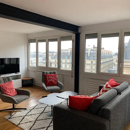 Saintlazare 50m2 Superb View Up To Tour Eiffel Parijs